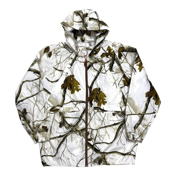 REALTREE HUNTSHIELD Camo Hunting Fishing Waterproof Windbreaker Jacket Medium - Picture 1 of 7